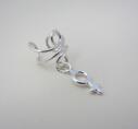 Ear Cuff Wire GIRLY - STERLING SILVER